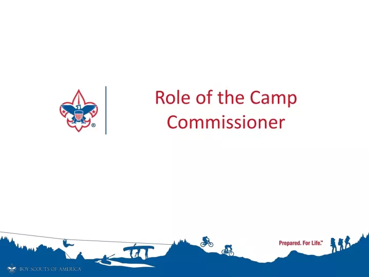 role of the camp commissioner