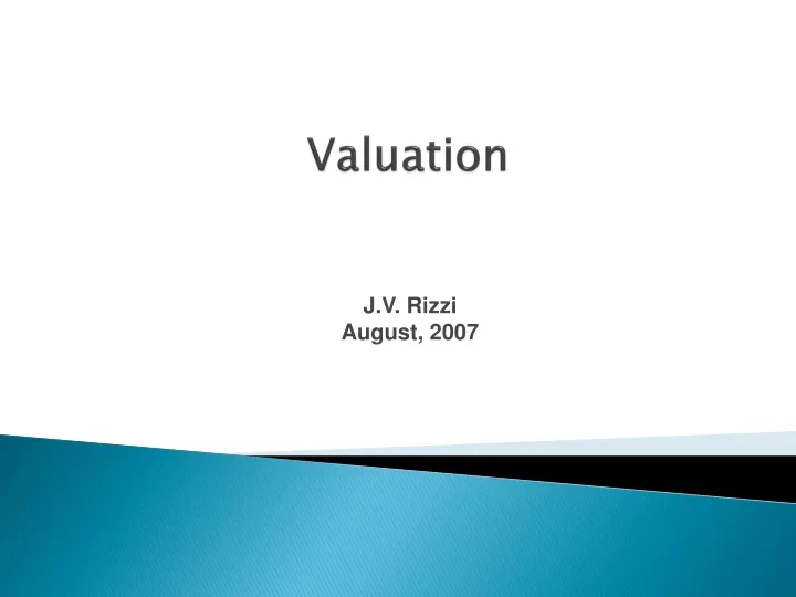 valuation