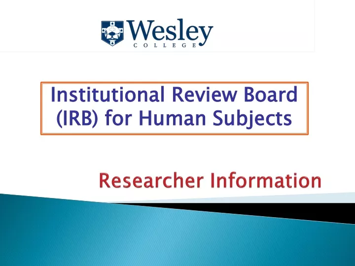 researcher information