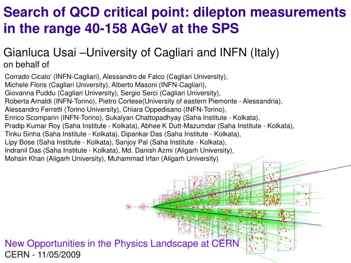 search of qcd critical point dilepton