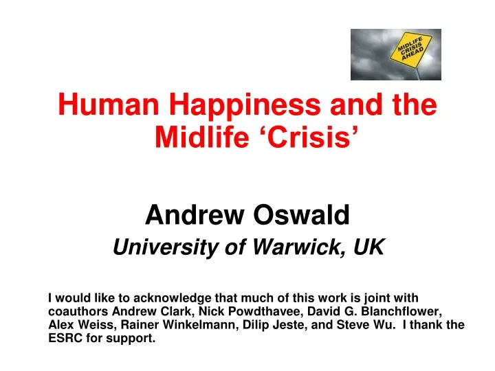 human happiness and the midlife crisis andrew