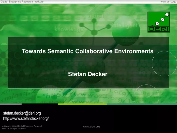 towards semantic collaborative environments