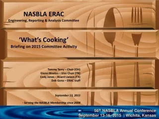 NASBLA ERAC Engineering, Reporting &amp; Analysis Committee ‘What’s Cooking’