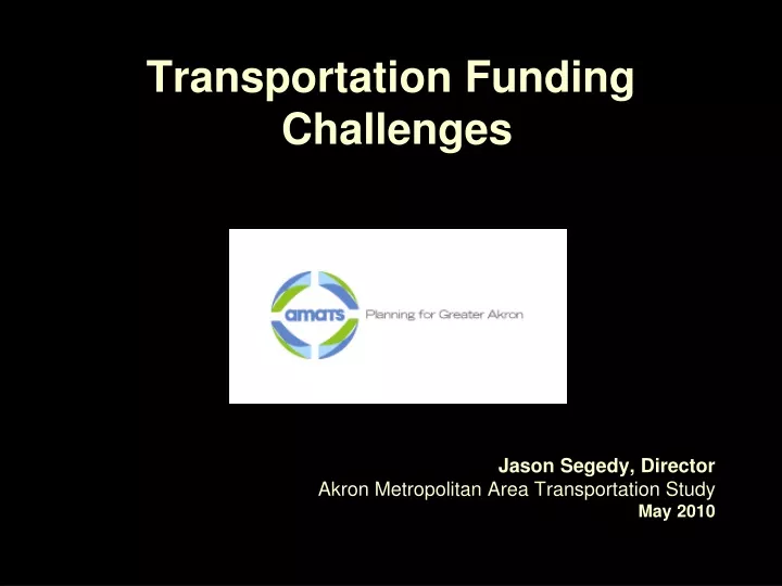 transportation funding challenges