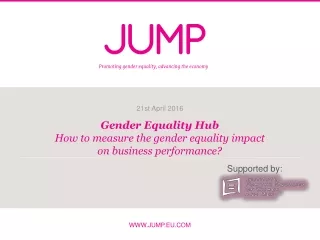 Gender Equality Hub How to measure the gender equality impact  on business performance?