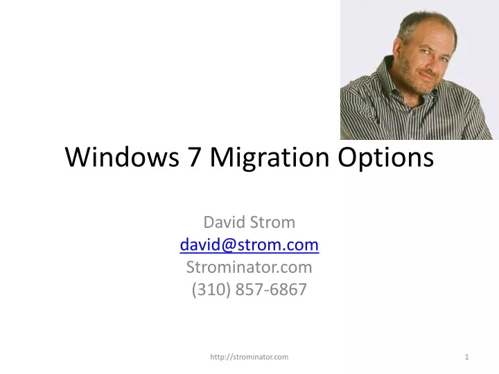 windows 7 migration options