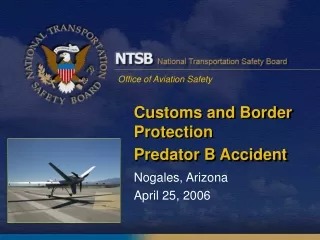 Customs and Border Protection  Predator B Accident