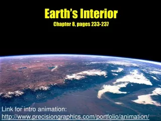 Earth’s Interior Chapter 8, pages 233-237