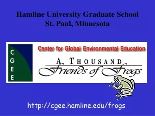 Hamline University Graduate School St. Paul, Minnesota