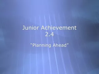 Junior Achievement 2.4