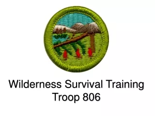 Wilderness Survival Training Troop 806