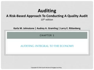 Auditing: integral to the economy
