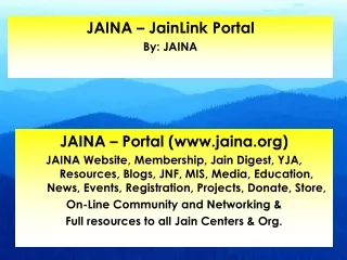 JAINA – Portal (jaina)