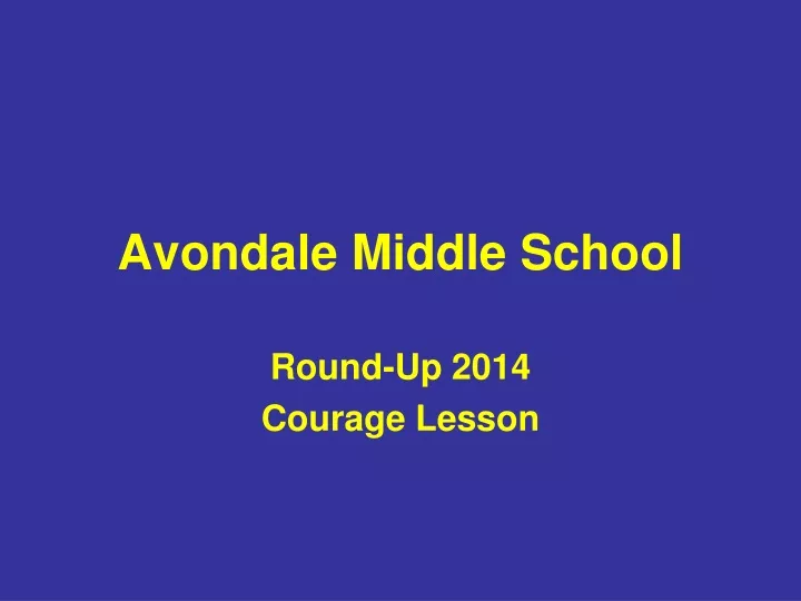 avondale middle school