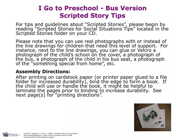 i go to preschool bus version scripted story tips