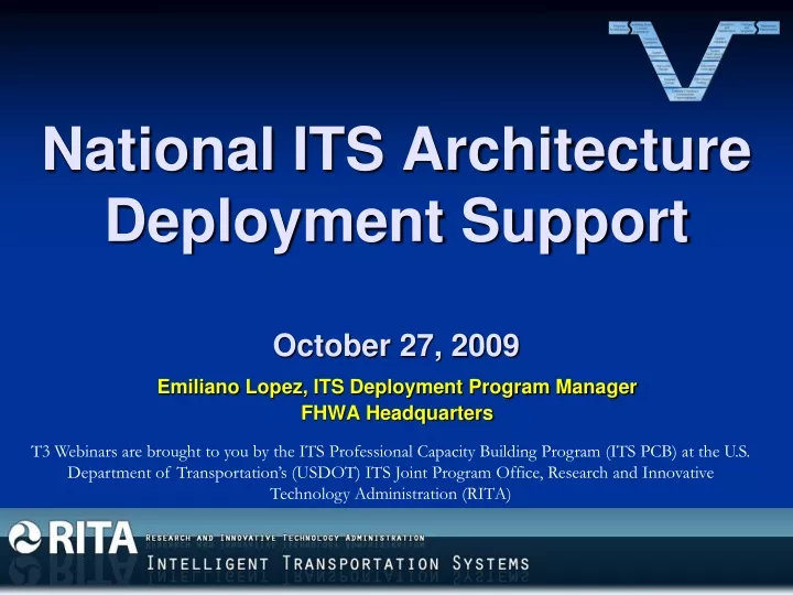 national its architecture deployment support october 27 2009