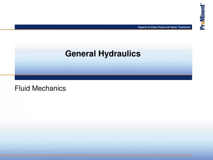 general hydraulics