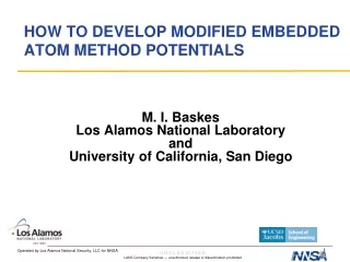 HOW TO DEVELOP MODIFIED EMBEDDED ATOM METHOD POTENTIALS