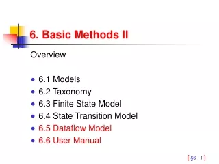 6. Basic Methods II