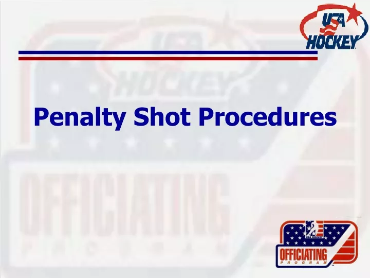 penalty shot procedures