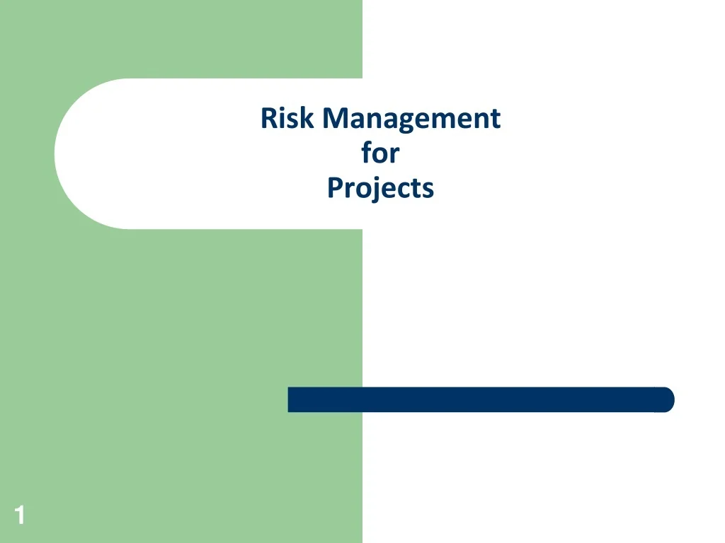PPT - Risk Management for Projects PowerPoint Presentation, free ...
