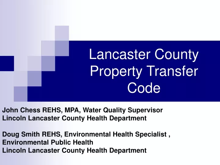 lancaster county property transfer code