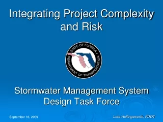 Integrating Project Complexity and Risk
