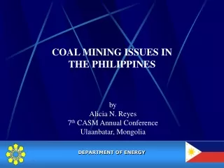 COAL MINING ISSUES IN THE PHILIPPINES