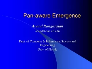 Pan-aware Emergence