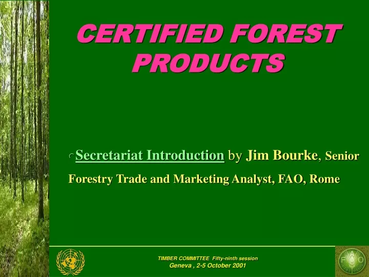 certified forest products