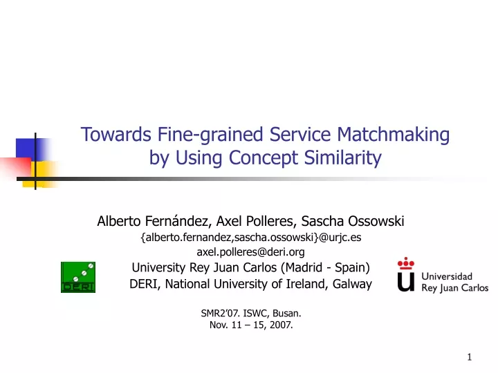 towards fine grained service matchmaking by using concept similarity