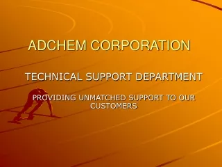 ADCHEM CORPORATION