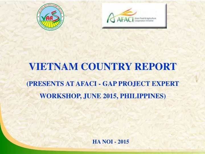 vietnam country report presents at afaci