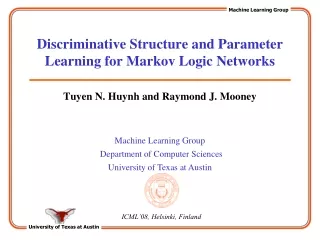 Discriminative Structure and Parameter Learning for Markov Logic Networks