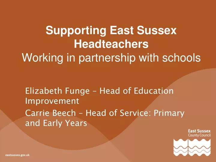 supporting east sussex headteachers working in partnership with schools