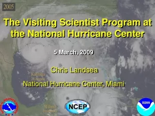 The Visiting Scientist Program at the National Hurricane Center
