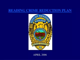 READING CRIME REDUCTION PLAN