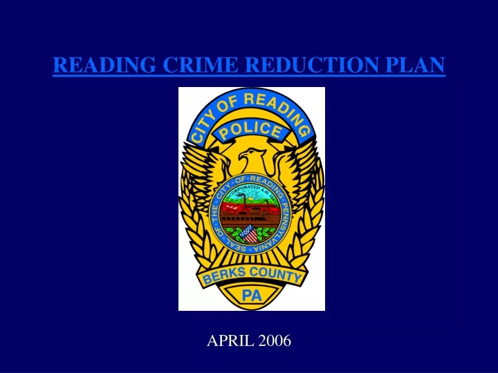 reading crime reduction plan