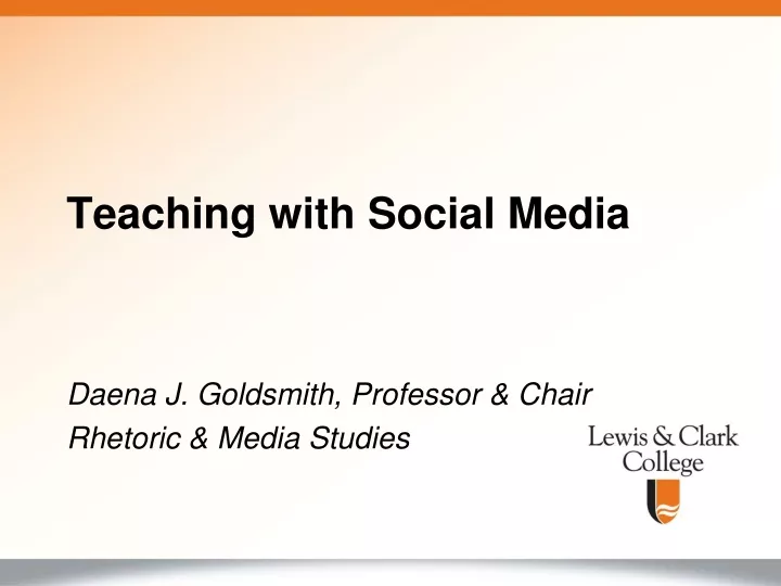 teaching with social media