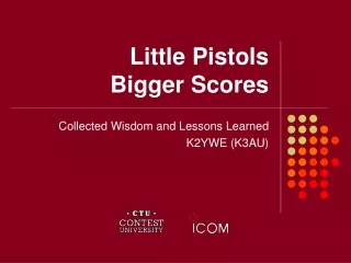 Little Pistols Bigger Scores