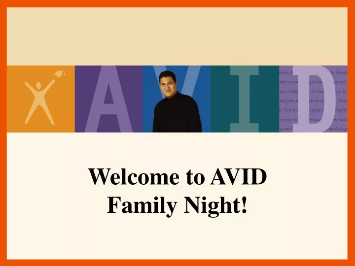 welcome to avid family night