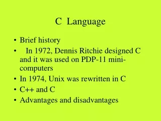 C  Language