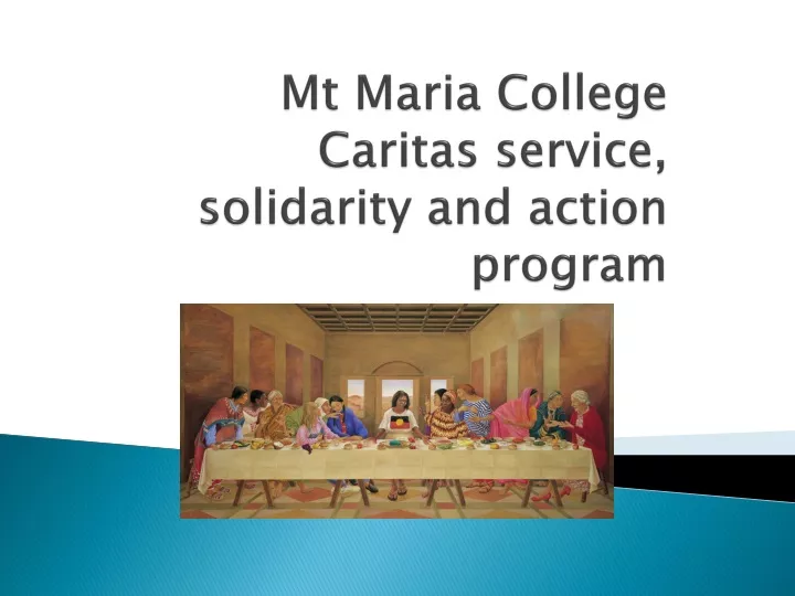 mt maria college caritas service solidarity and action program