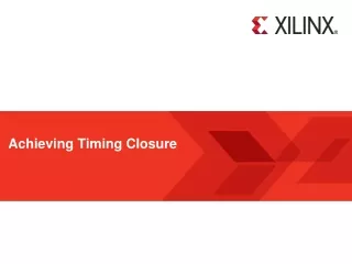 Achieving Timing Closure