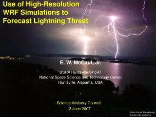 Use of High-Resolution WRF Simulations to Forecast Lightning Threat