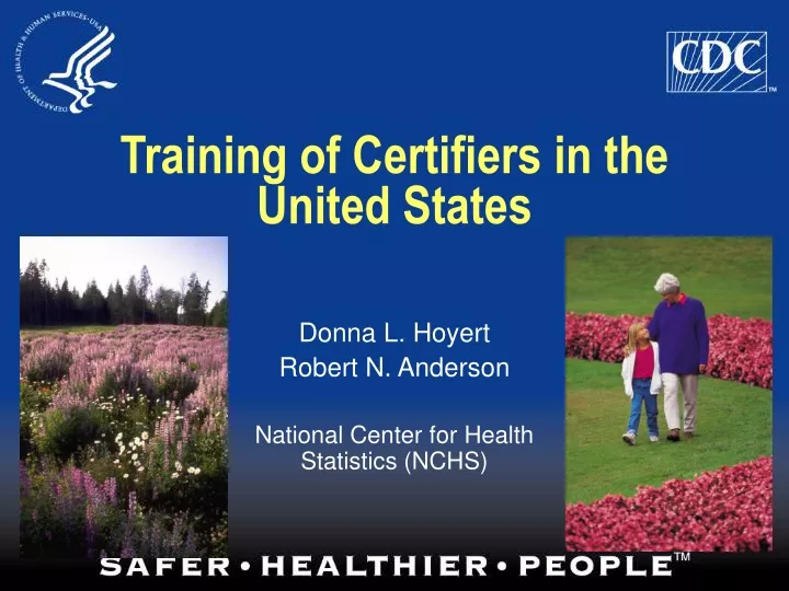 training of certifiers in the united states