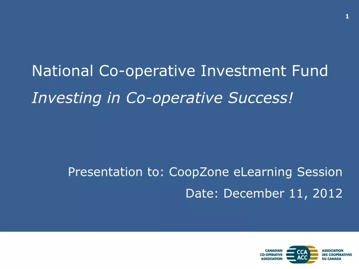 national co operative investment fund investing in co operative success