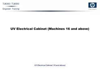 UV Electrical Cabinet (Machines 16 and above)