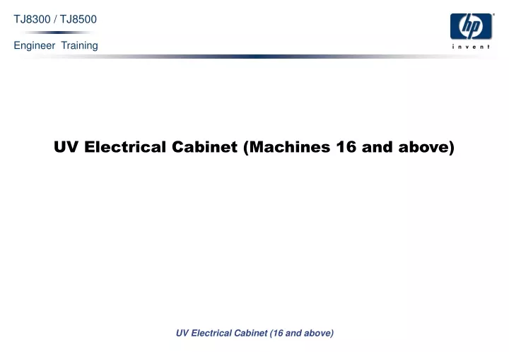 uv electrical cabinet machines 16 and above