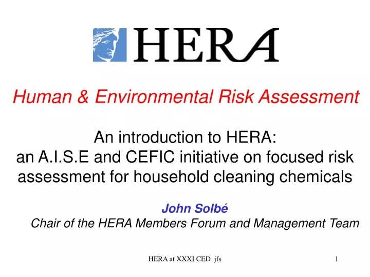 human environmental risk assessment
